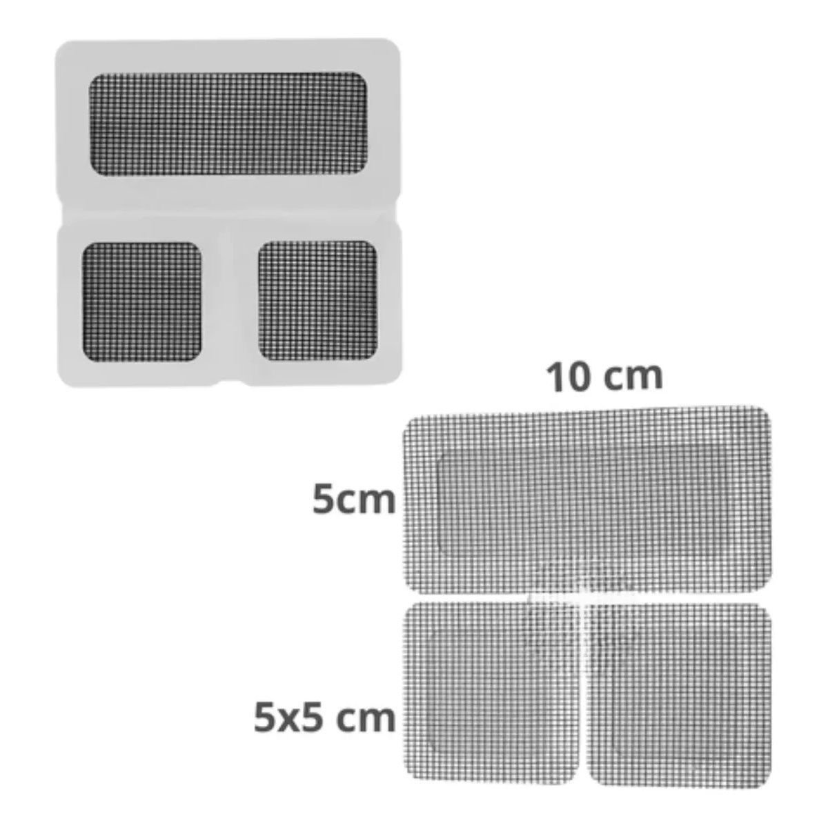 Fita Adesiva Flexivel Reparo de Tela Mosquiteiro Anti Mosquito Inseto Pernilongo Mosca Resistente Pr - 7