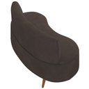 Ver imagem 7 de Sofá 2 Lugares para Sala Living 135cm Pés Palito Korah K04 Veludo Marrom - Mpozenato