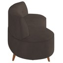 Ver imagem 6 de Sofá 2 Lugares para Sala Living 135cm Pés Palito Korah K04 Veludo Marrom - Mpozenato