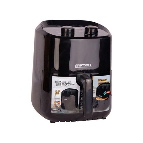 Fritadeira Elétrica Air Fryer Preto 3,4 Litros 110v