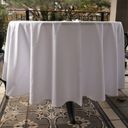 Ver imagem 3 de Toalha de Mesa Mariana Redonda Branca - Poliéster, Diâmetro 250cm