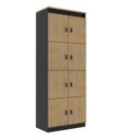 Ver imagem 5 de Kit 2 Armário Locker Guarda Volume 60x160cm 16 Portas Total com Chave ME4202