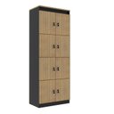 Ver imagem 4 de Kit 2 Armário Locker Guarda Volume 60x160cm 16 Portas Total com Chave ME4202