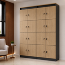 Ver imagem 1 de Kit 2 Armário Locker Guarda Volume 60x160cm 16 Portas Total com Chave ME4202