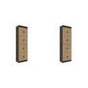 Ver imagem 2 de Kit 2 Armário Locker Guarda Volume 60x160cm 16 Portas Total com Chave ME4202