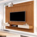 Ver imagem 1 de Jogo de Painel Ripado e Nicho 180 Romagna Nature Off White