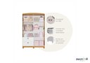 Ver imagem 3 de Guarda Roupa 4 Portas 2 Gavetas Roupeiro 100% Mdf Quarto Criança Infantil Solteiro Cor Branco/nature