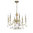 Ver imagem 1 de Lustre Amulet C/ Cristais Champagne 6 Bracos Tupiara