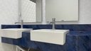 Ver imagem 5 de Papel de Parede Mármore Azul Macaúbas Vinil Adesivo Impermeável Lavável Pia Box Mesa 2m X 60 Cm