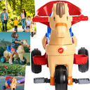 Ver imagem 4 de Carrinho de Passeio e Pedal Calesita Poto Azul Cavalinho com Som