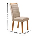 Ver imagem 3 de Mesa de Jantar Isadora 120 cm Tampo MDF Canto Copo Laminado com 4 Cadeiras Lira