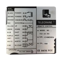 Controle Remoto Industrial para Talhas e Ponte Rolante - Cd1 8 Botões - 5