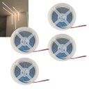 Ver imagem 1 de Fita Led 4000 16w 5 Metros 240 Leds Kit 4 Unidades Quarto Sala Casa Apartamento Gesso Teto Rebaixado