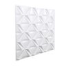 Kit 50 Placas Revestimento de Parede PVC 3d Alto Relevo Losangos Branco - 2