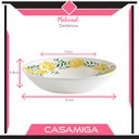 Ver imagem 3 de Prato Fundo Cerâmica Alice 587ml Amarelo