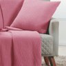Manta Decorativa para Sofá Boho Favo de Mel Rosa Fastlar Manta 100% Algodão 140x250cm - 2