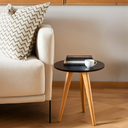 Ver imagem 2 de Conjunto Três Mesas Decorativa de Canto Criado Tripé Madeira Mdf Apoio Porta Objetos Cama Sala Sofá