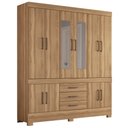 Ver imagem 1 de Guarda Roupa Casal 10 Portas 2 Com Espelho Elite New Murano D02 Amendola Touch - Mpozenato