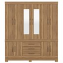 Ver imagem 5 de Guarda Roupa Casal 10 Portas 2 Com Espelho Elite New Murano D02 Amendola Touch - Mpozenato