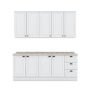 Ver imagem 4 de Cozinha Compacta Casa 812 Amy com Balcão para Cooktop 9 Portas 3 Gavetas MDF