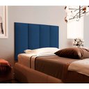 Ver imagem 2 de Cabeceira Solteiro Mdf/mdp Estofada Suede 0,90 Azul
