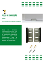 Ver imagem 3 de Kit p/ Porta Dupla Celeiro - Trilho Tubular 3,00 M - Prata - Al-Fer