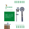 Kit p/ Porta Dupla Celeiro - Trilho Tubular 3,00 M - Prata - Al-Fer - 4