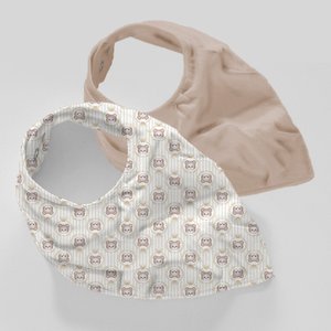 Kit Babador 2 Peças Royal Baby Bege Vivaldi Baby
