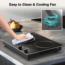 Ver imagem 7 de Vbgk Cooktop Elétrico Duplo 3000w com 10 Níveis de Aquecimento e Timer (preto)