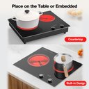 Ver imagem 5 de Vbgk Cooktop Elétrico Duplo 3000w com 10 Níveis de Aquecimento e Timer (preto)