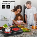 Ver imagem 2 de Vbgk Cooktop Elétrico Duplo 3000w com 10 Níveis de Aquecimento e Timer (preto)