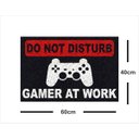 Ver imagem 2 de Tapete Capacho Gamer At Work 60x40 - Preto