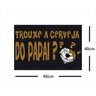 Tapete Capacho Frase Cerveja 60x40 - Preto - 2