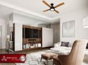 Ver imagem 2 de Ventilador de Teto Vintage LED Preto/Pto 110V com Controle Remoto.