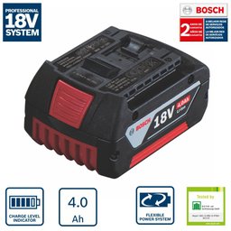 Bateria Íons de Lítio Bosch Gba Li-ion 18v 4,0ah - 2
