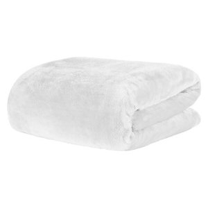 Cobertor/Manta Blanket Branco Casal Kacyumara