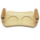 Ver imagem 3 de Bandeja Madeira Pinus C/ Espaço para 2 Xicaras ou Canecas