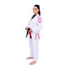 Kimono Feminino Jiu Jitsu+Top Revolução InTheGuard Trançado Branco/Rosa A2 - 2