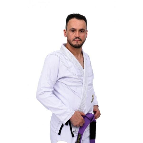Kimono Jiu Jitsu Revolução In The Guard Trançado Branco A1 - 2