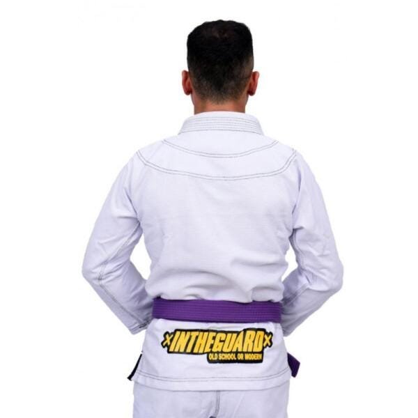 Kimono Jiu Jitsu Revolução In The Guard Trançado Branco A1 - 3
