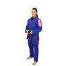 Kimono Feminino Jiu Jitsu+Top Revolução InTheGuard Trançado Azul/Rosa A3 - 4