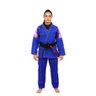 Kimono Feminino Jiu Jitsu+Top Revolução InTheGuard Trançado Azul/Rosa A3 - 3