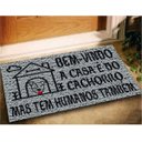 Ver imagem 1 de Tapete Capacho Divertido Casa do Cachorro 60x40 Dog Pet Lar