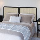 Ver imagem 1 de Cabeceira Cama Box Queen Painel com Telinha 160cm Moss A03 Nero - Lyam Decor