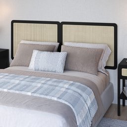 Cabeceira Cama Box Casal Queen Painel com Telinha 160cm Moss A03 Nero - Lyam Decor - 2