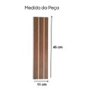 Ver imagem 3 de Painel Ripado Parede Versátil Kit 75 Placas Mdf 45 X 11 Cm:castanho