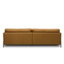 Ver imagem 6 de Sofá Decorativo Karine 3 Lugares Sala de Estar 240cm Pés em Aço Couro Caramelo G88 - Gran Belo