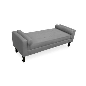 Recamier Félix Queen Size1,60M Suede - Renascer Decor:Cinza