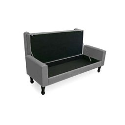 Recamier Félix Casal 1,40M Suede - Renascer Decor:Cinza - 2