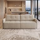 Ver mais imagens de Sofá Cama Galileu F04 3 Lugares Retrátil 222cm Bege Linho Lyam Decor